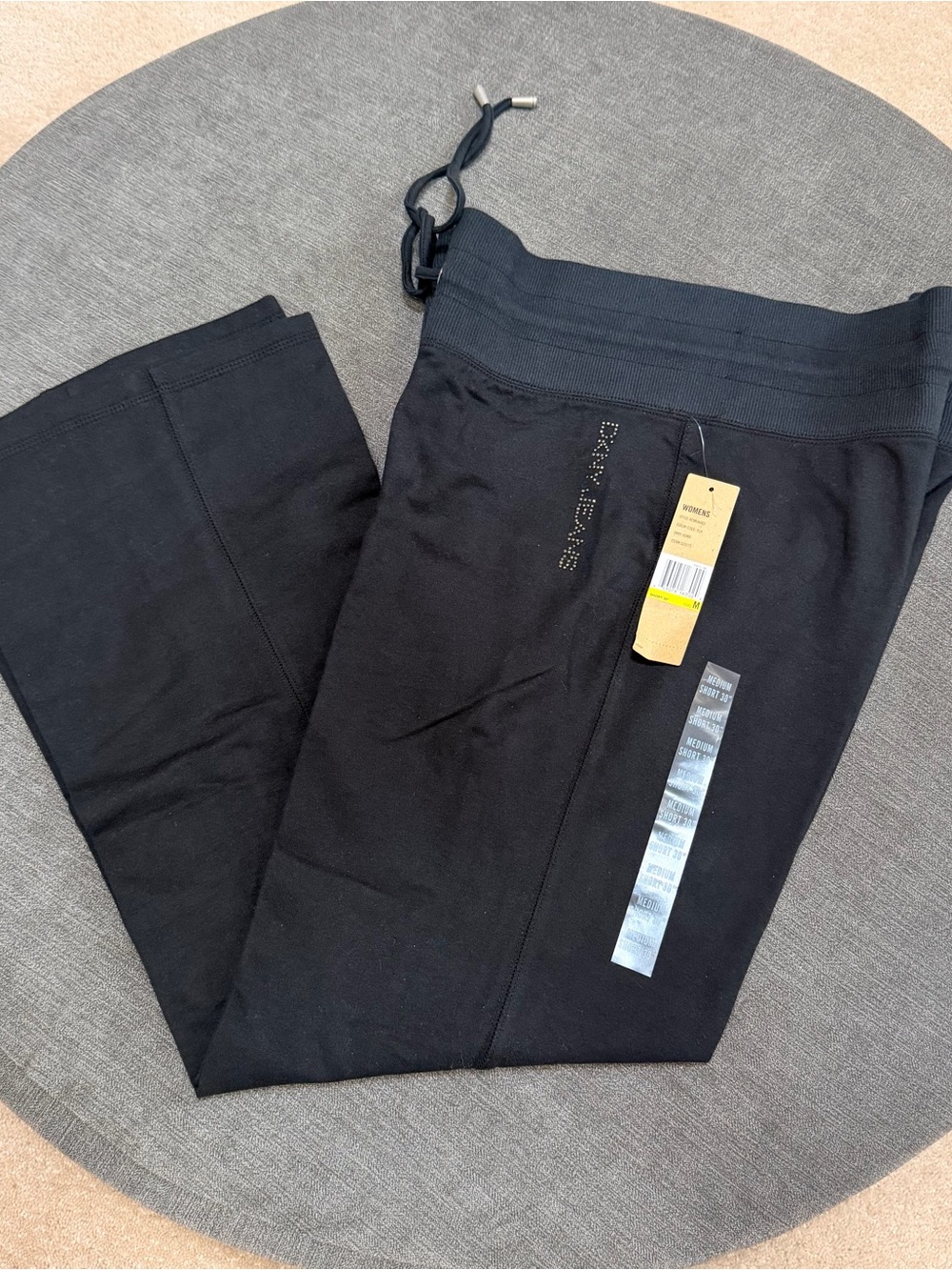 Dkny Black Women’s Jogger Sweatpants with Drawstring